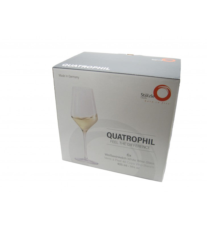 Copo de vinho branco stolzle quatrophil