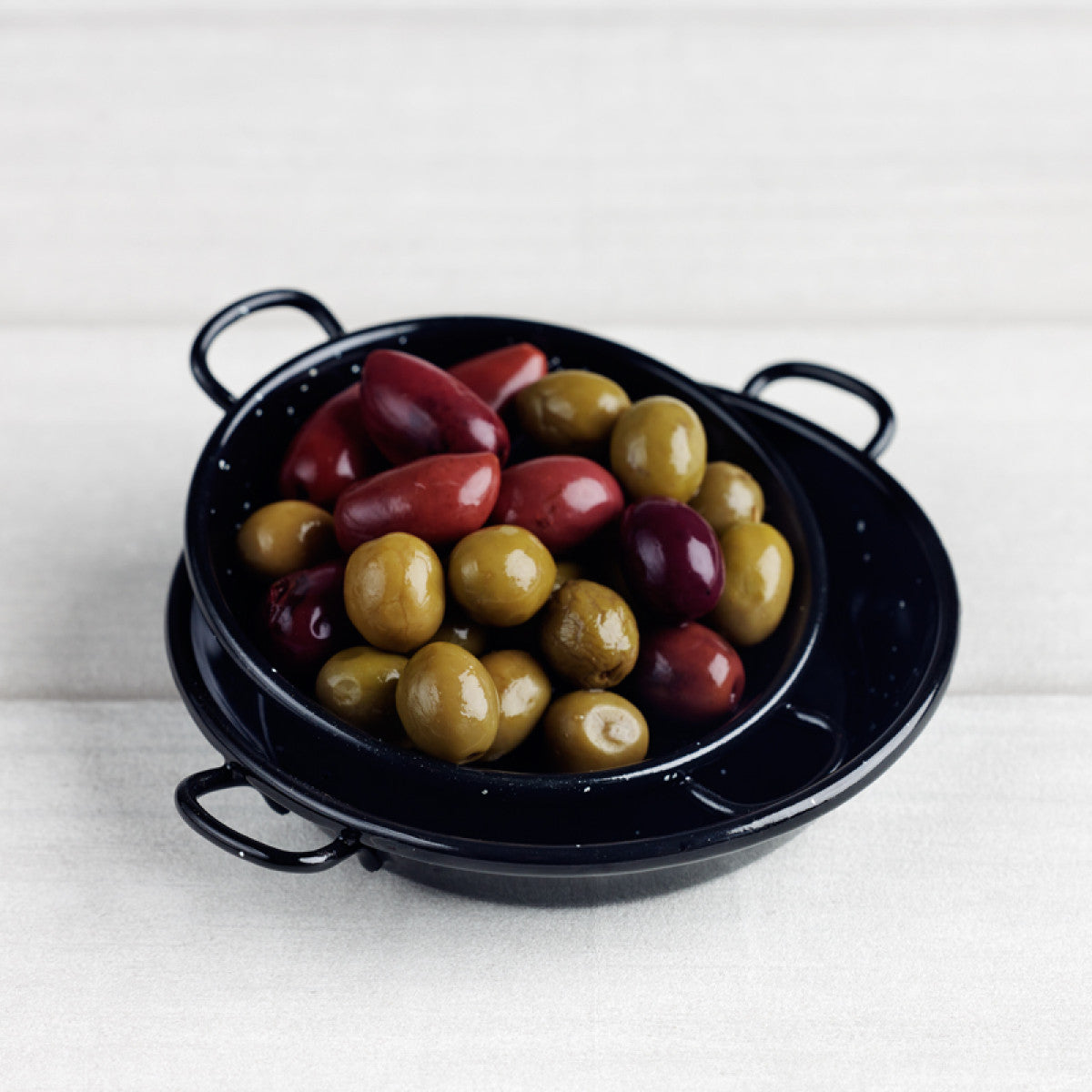Mini frigideiras para tapas esmaltada preta - Garcima