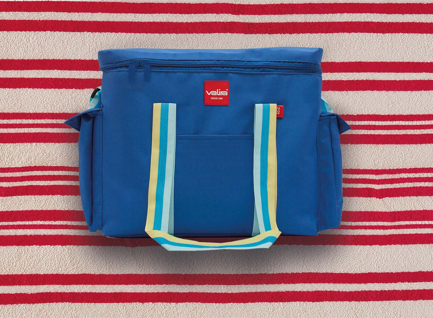 Saco termico 22 litros azul Valira