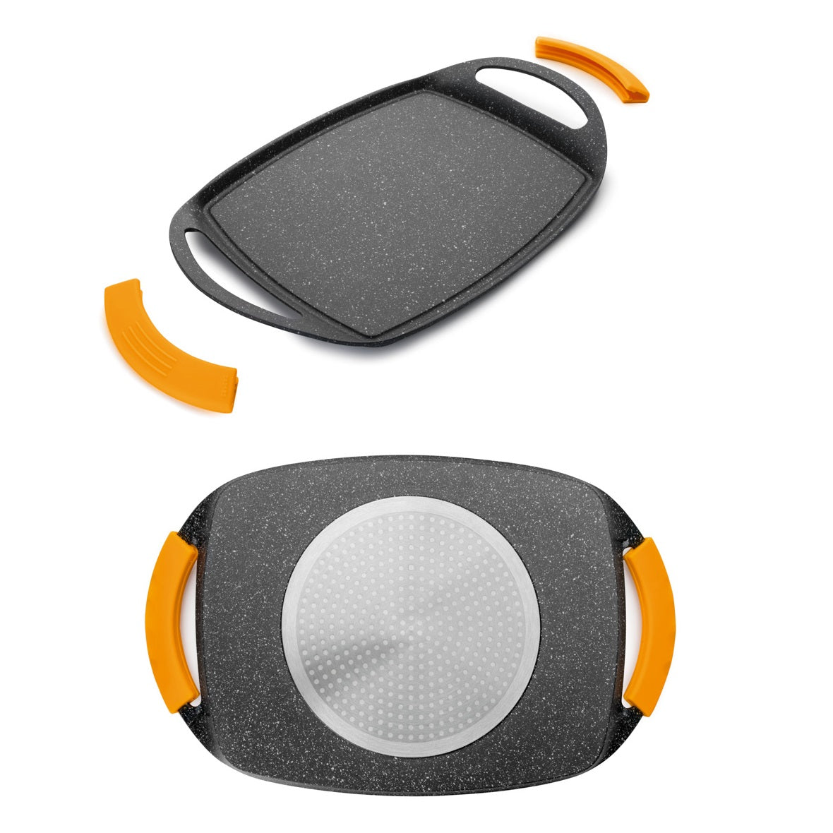 Tabuleiro grelhador antiaderente liso 36X23 CM Ibili