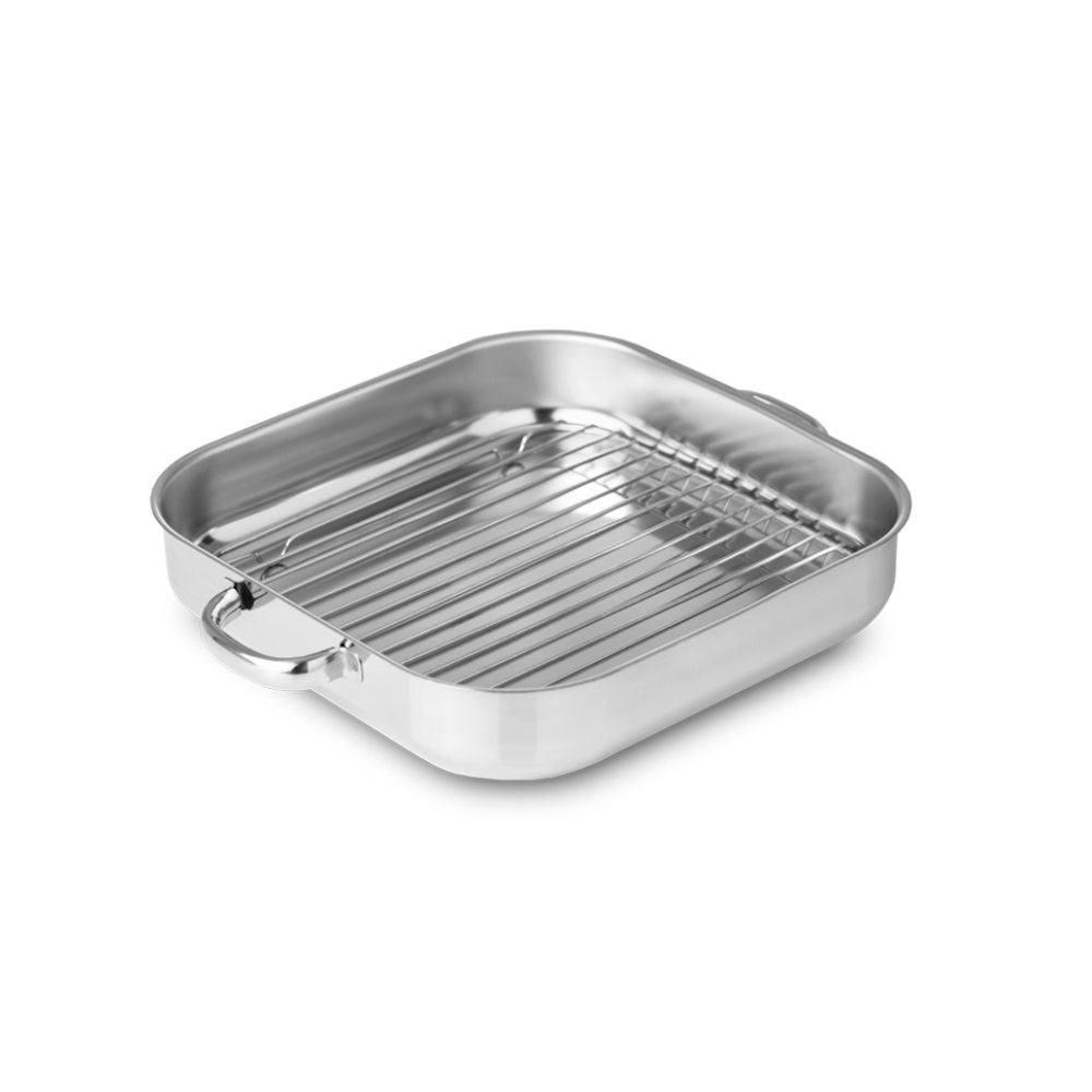 Tabuleiro forno inox com grelha Silampos