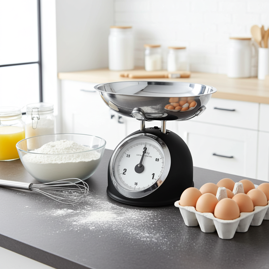 Balança de cozinha analogica design vintage