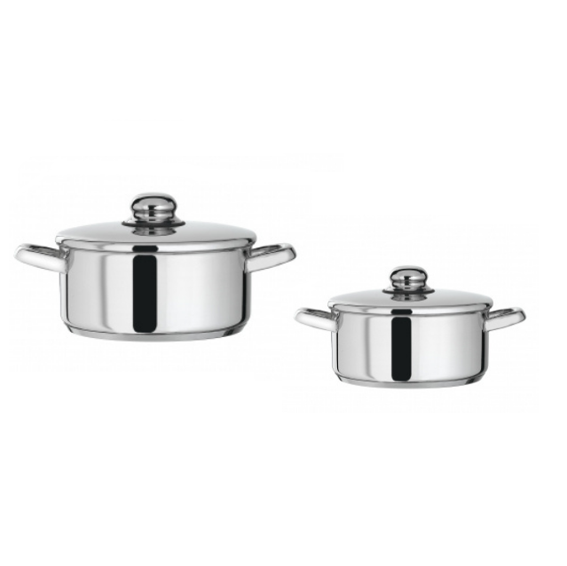 Caçarola inox com asas Artame linha Concorde