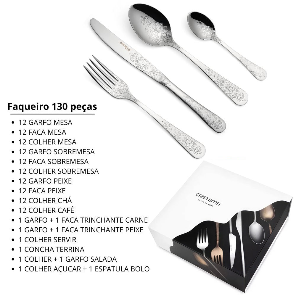 Faqueiro Cristema Antique