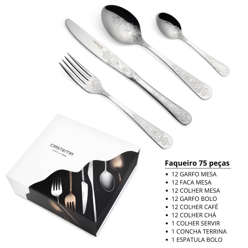 Faqueiro Cristema Antique