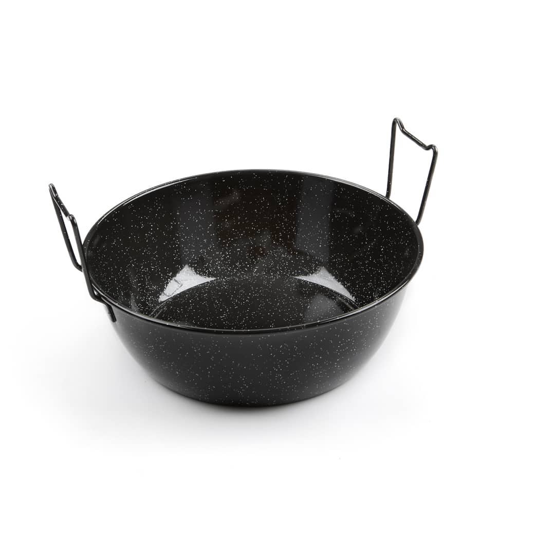 Fritadeira com cesto esmaltada