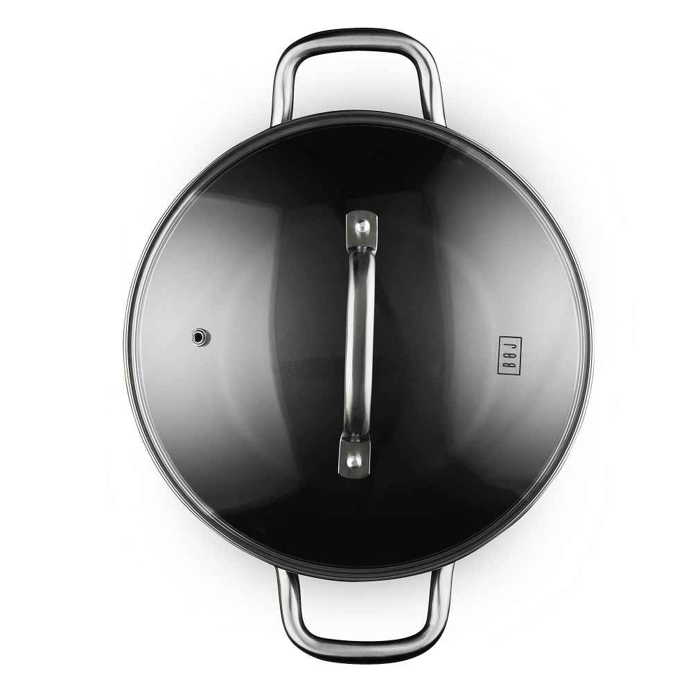 Panela ferro fundido tampa vidro - Boj Global