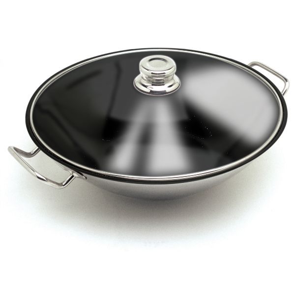 Wok frigideira antiaderente com tampa - Artame