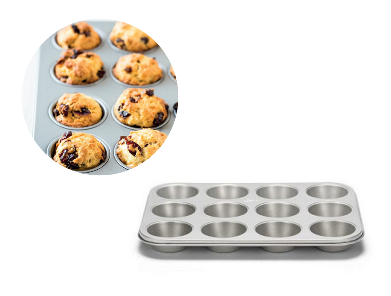 Forma para 6 e 12 queques Linha Silver Top - Patisse