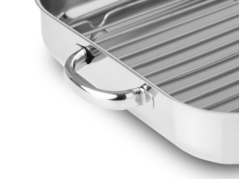 Tabuleiro forno inox com grelha Silampos