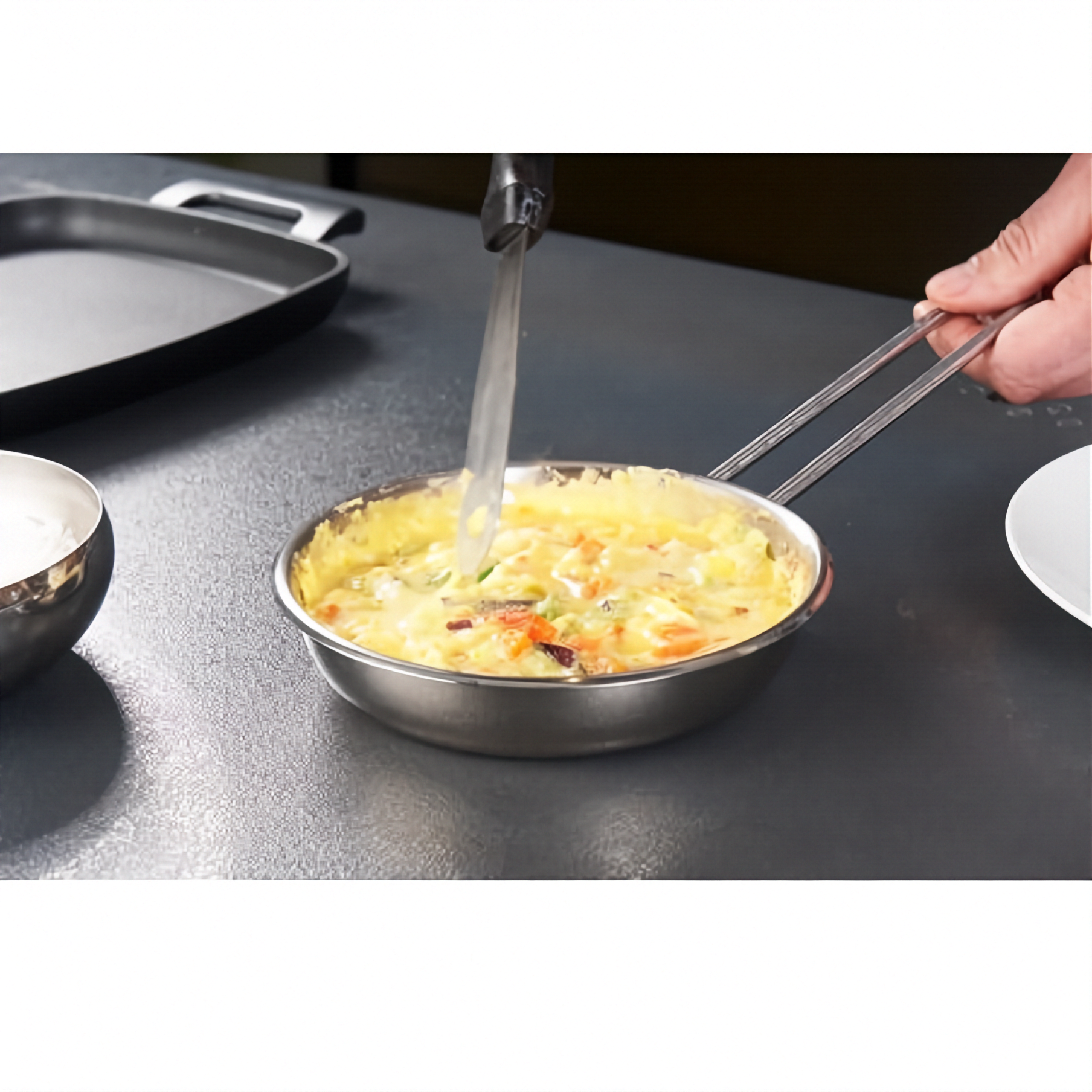 Mini Frigideira inox para indução - Inoxibar