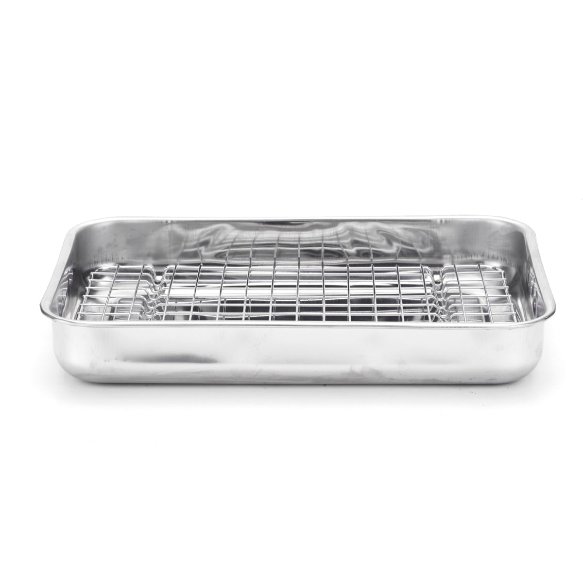 Assadeira inox com grelha - Steel Pan