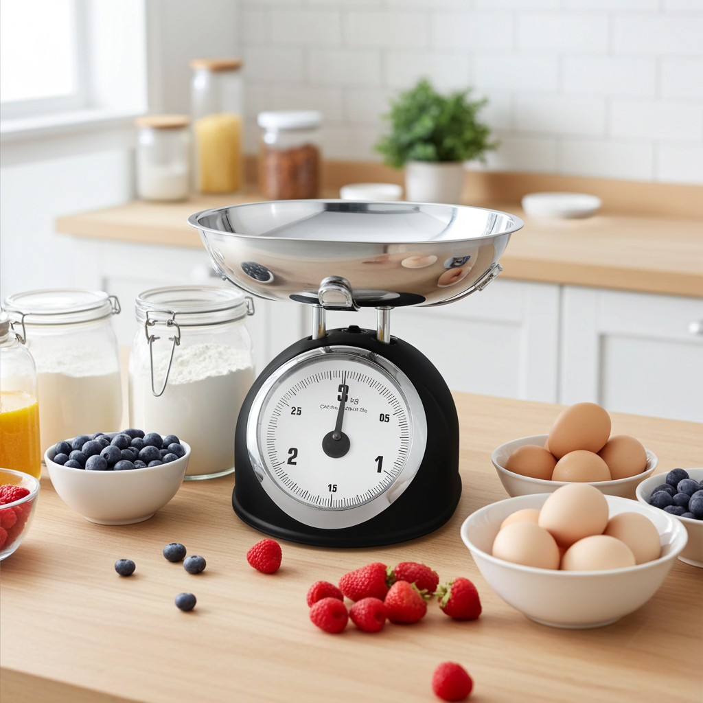 Balança de cozinha analogica design vintage