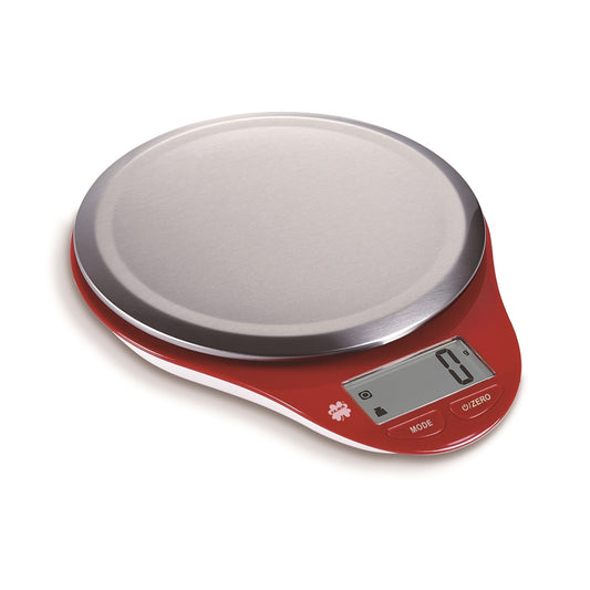 Balança de cozinha digital vermelha ilsa