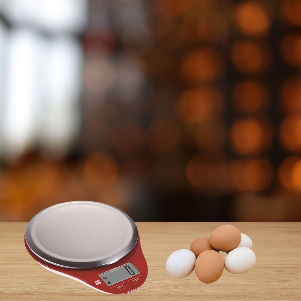 Balança de cozinha digital vermelha ilsa