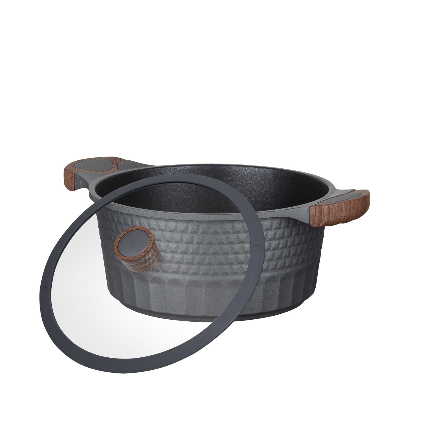 Caçarola Antiaderente Indução com tampa vidro Capella 24cm – Resto Kitchenware
