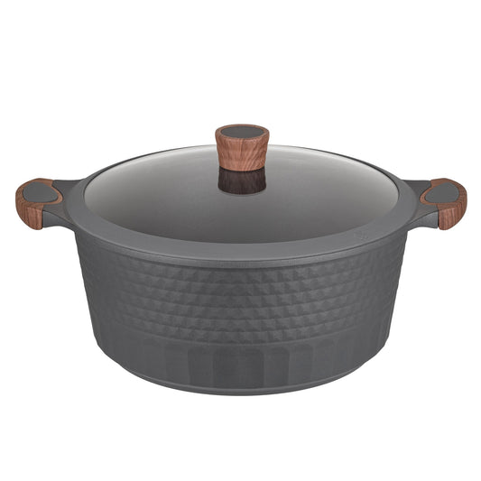 Caçarola Antiaderente Indução com tampa vidro Capella 32cm – Resto Kitchenware