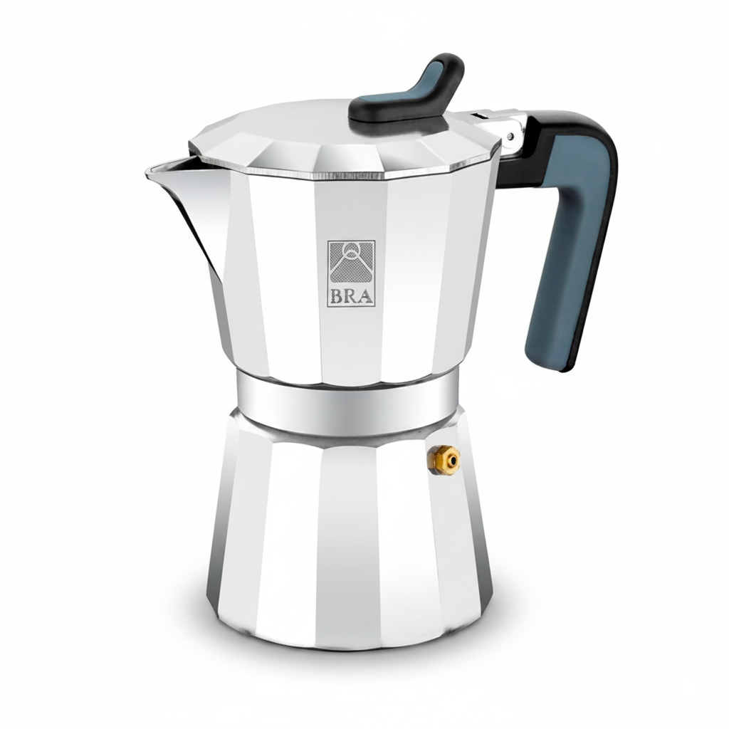 Cafeteira Italiana Clássica BRA Deluxe - 1 a 12 chavenas