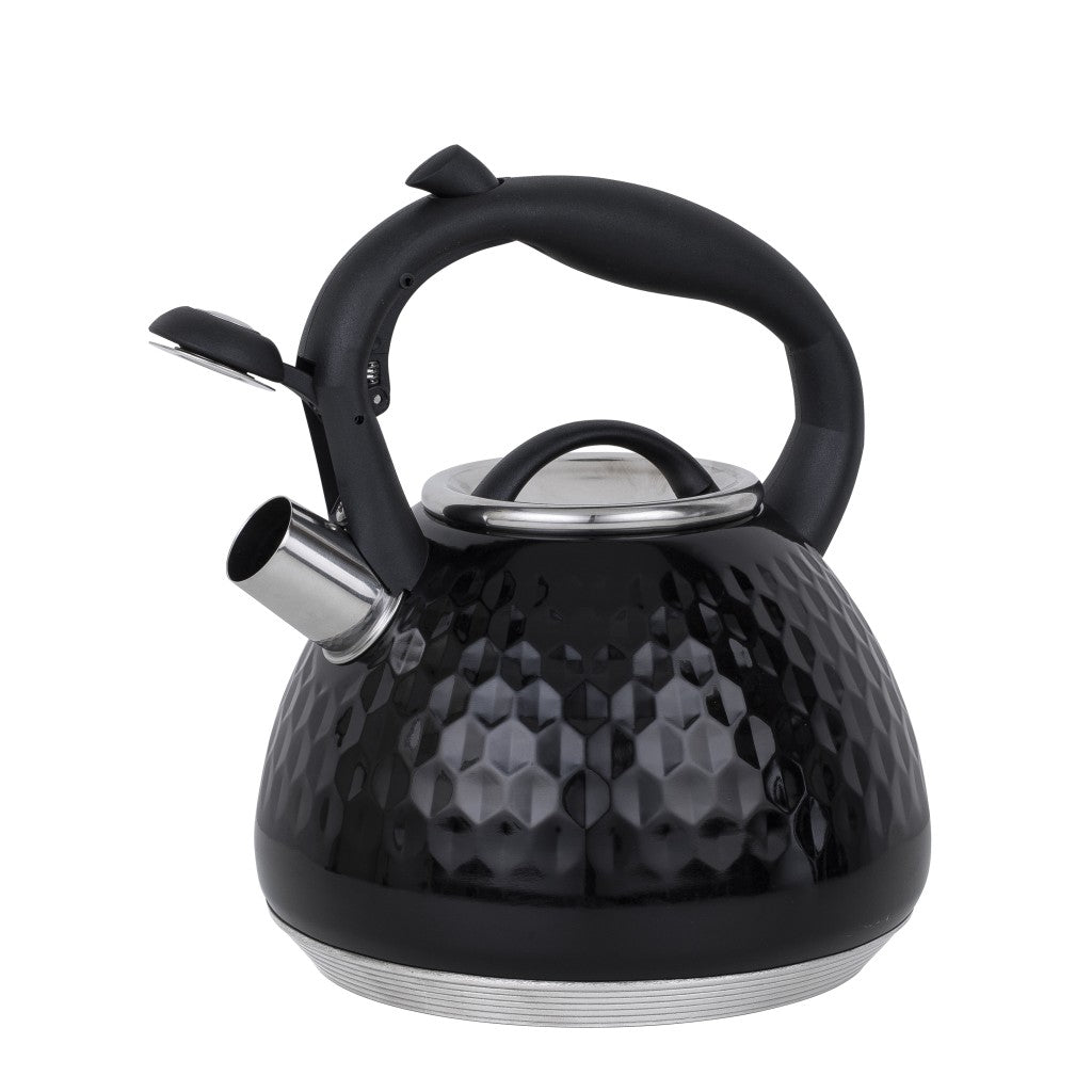 Chaleira Inox Preto Martelado Aries 2,7L Indução - Resto Kitchenware