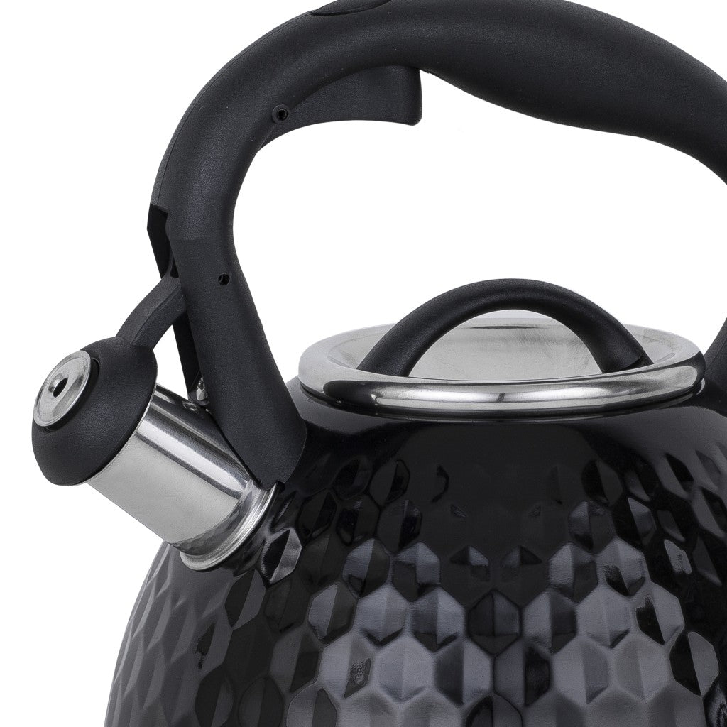 Chaleira Inox Preto Martelado Aries 2,7L Indução - Resto Kitchenware