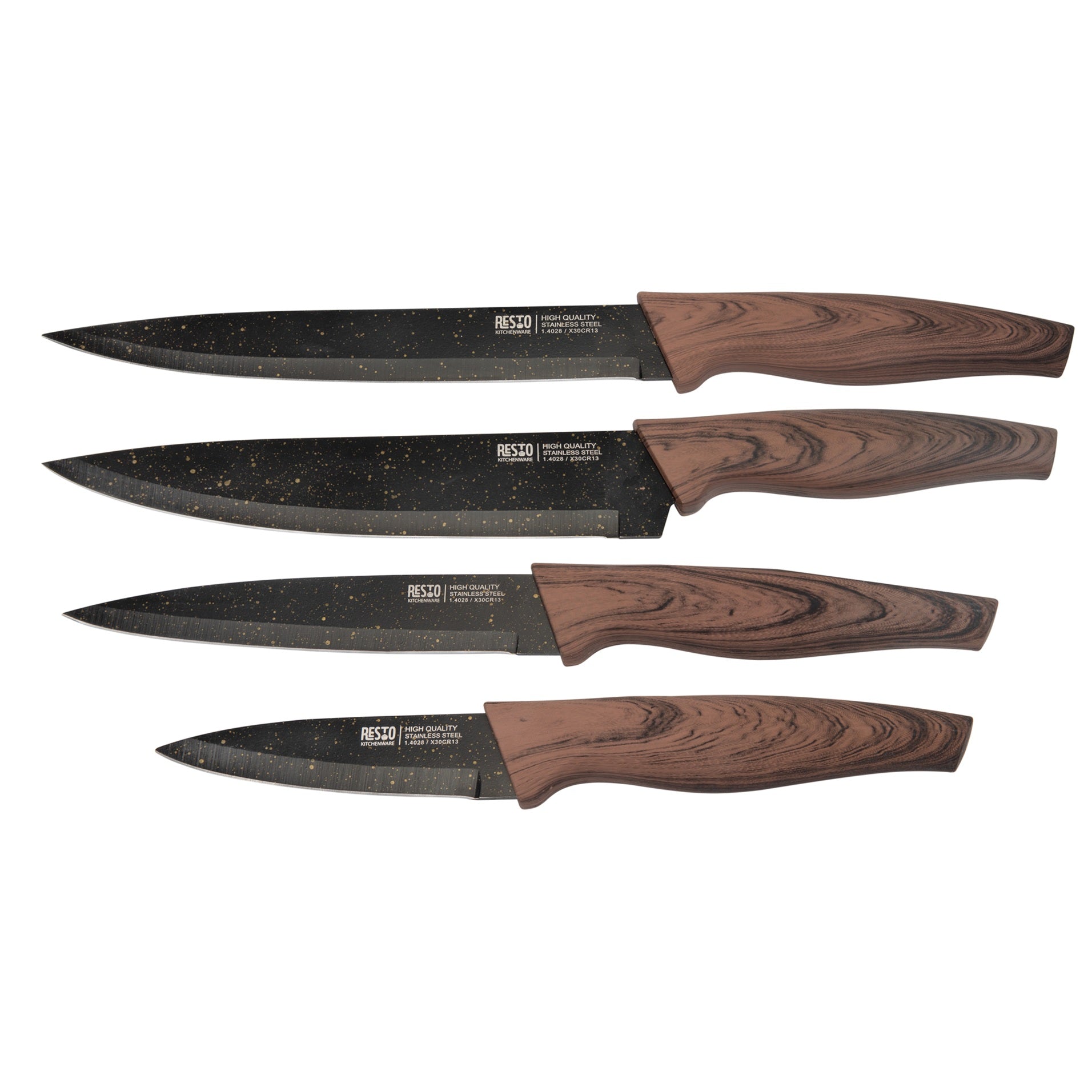 Conjunto de 4 Facas Carina Home Chef - Resto Kitchenware