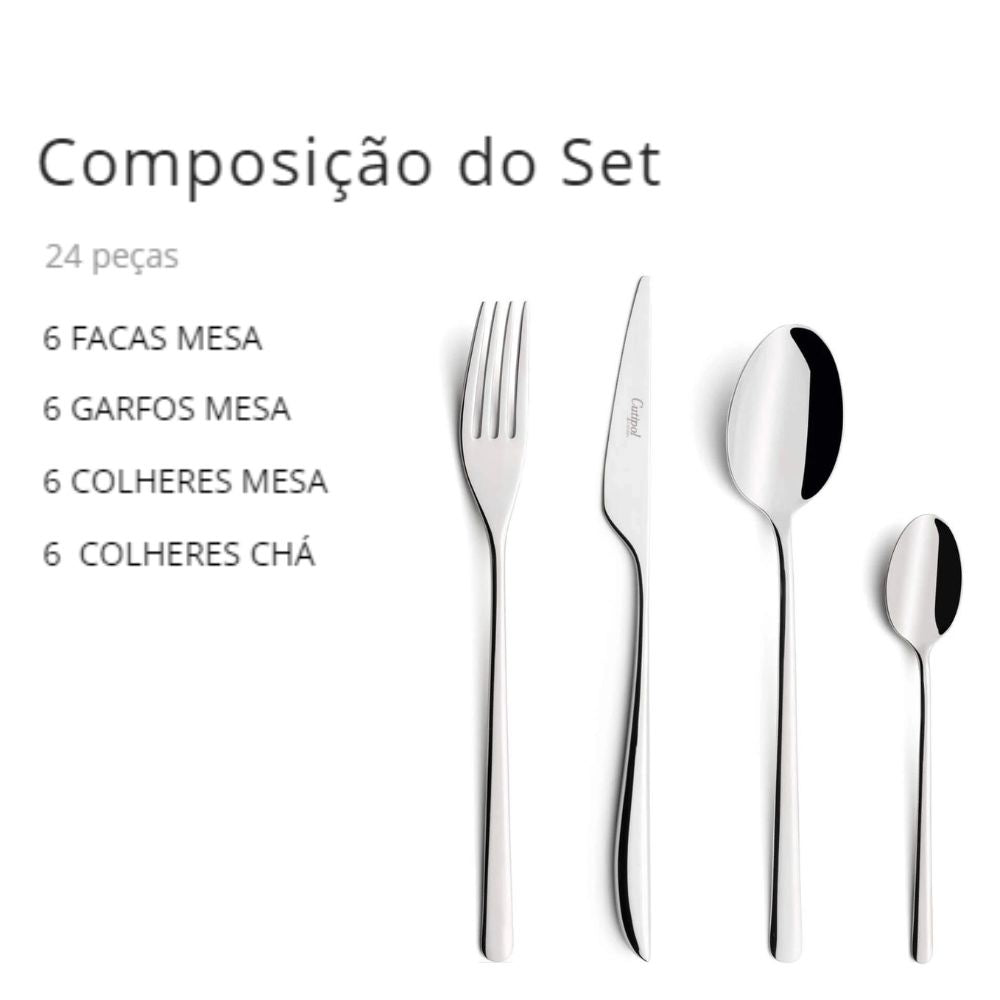 Faqueiro Cutipol Icon 24 peças