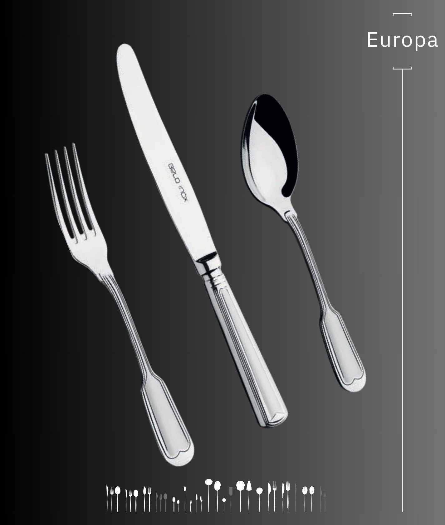 Faqueiro completo Belo Inox - Europa