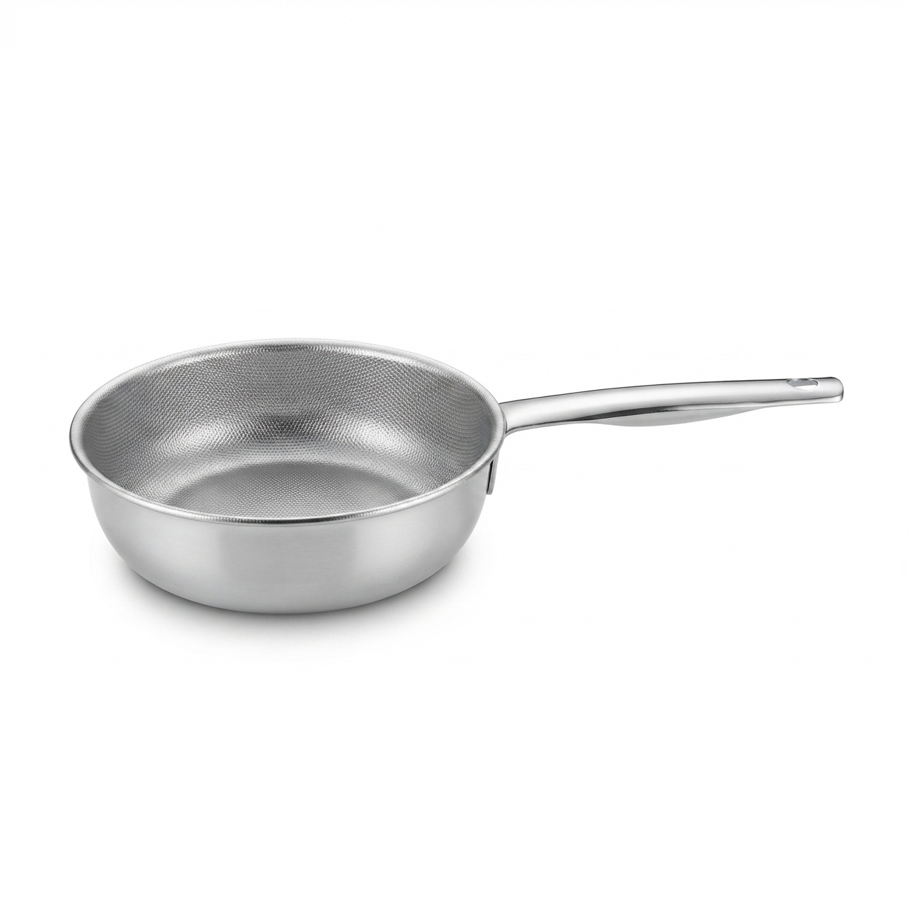 Frigideira Funda inox Antiaderente Indução 14cm – Steel Pan