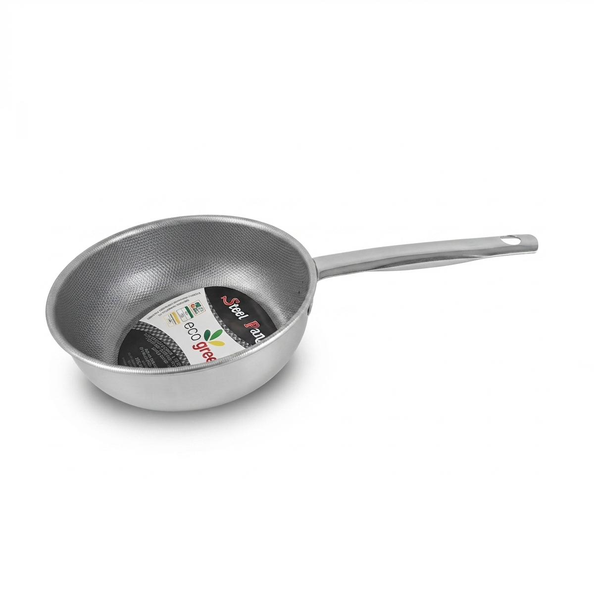 Frigideira Funda inox Antiaderente Indução 14cm – Steel Pan
