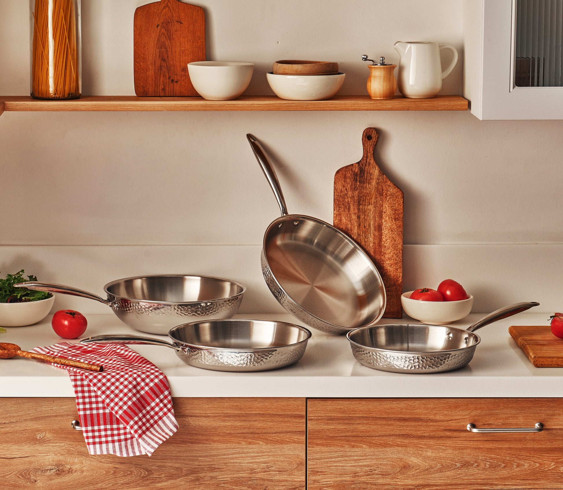 Frigideira inox Antiaderente Tripa Camada Crater 24cm - Resto Kitchenware