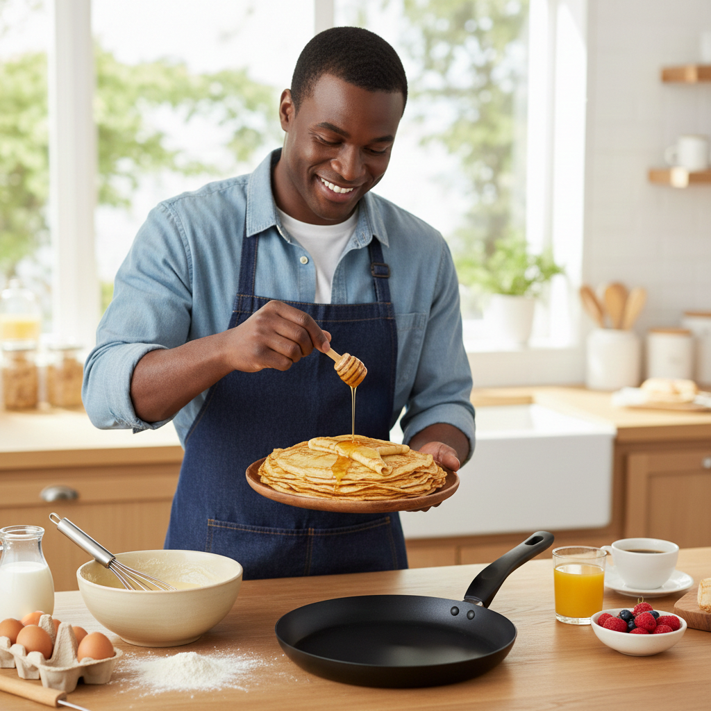 Frigideira para crepes antiaderente 28 cm indução - Garcima