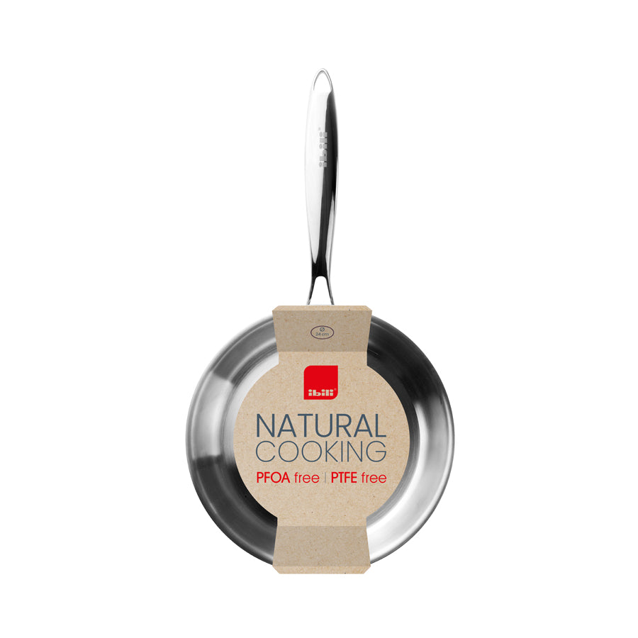 Frigideira inox antiaderente Triply Natural Ibili