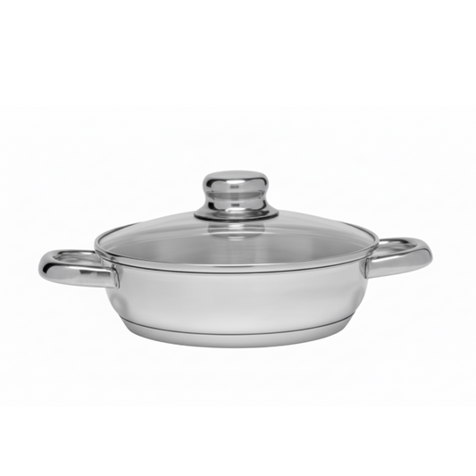 Sertã com asas e tampa vidro atenas - Artame - Cozinha Silva