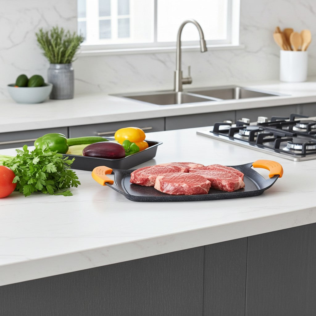 Placa grill granito antiaderente Ibili