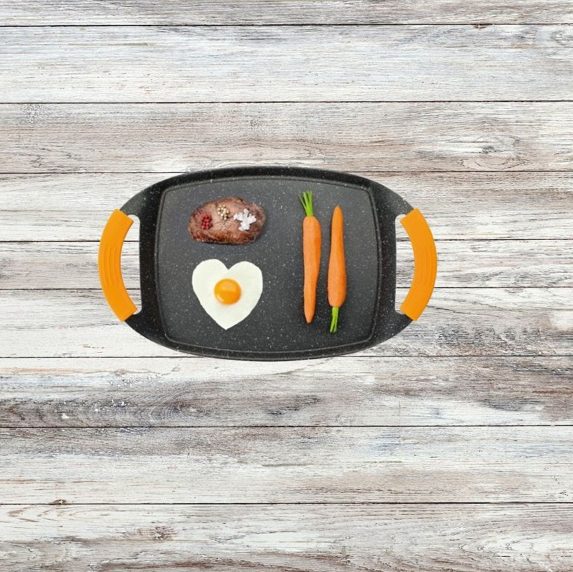 Tabuleiro grelhador antiaderente liso 36X23 CM Ibili