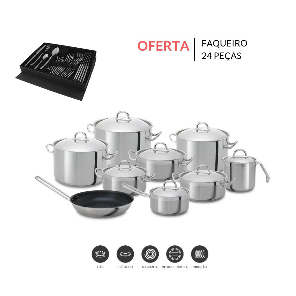 Trem cozinha Silampos 9 peças Nautilus