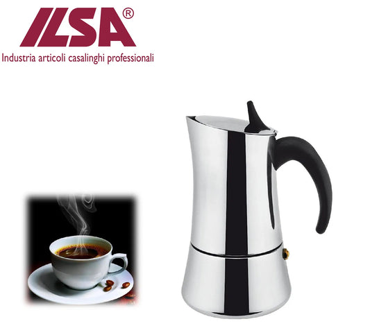 Cafeteira Inox indução Elly - Ilsa italy