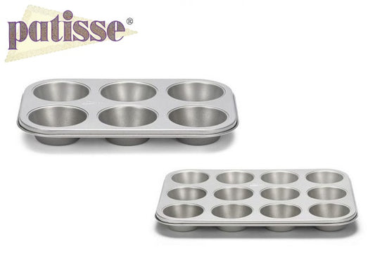 Forma para 6 e 12 queques Linha Silver Top - Patisse