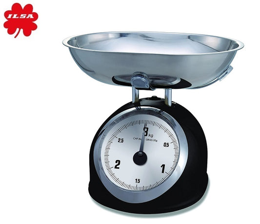Balança de cozinha analógica black - Ilsa SA