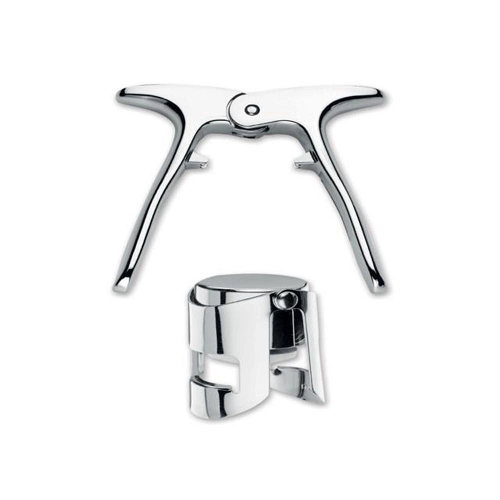 Conjunto saca rolhas e tampa para champanhe - Na cozinha Silva