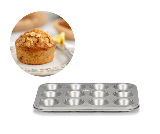 Forma para 12 mini queques Linha Silver Top - Patisse