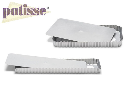 Forma de tarte retangular fundo amovível linha Silver Top - Patisse