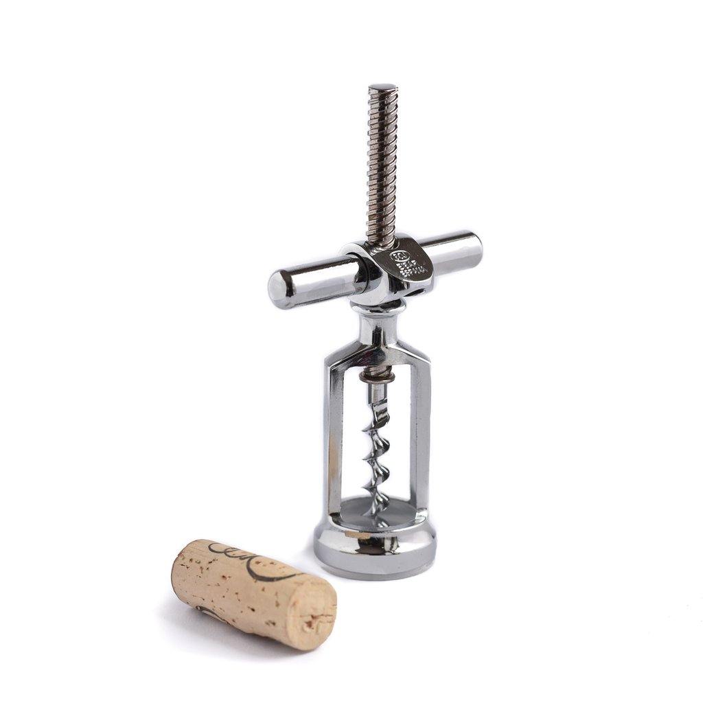 Saca rolhas de rosca inox manual - Boj Global
